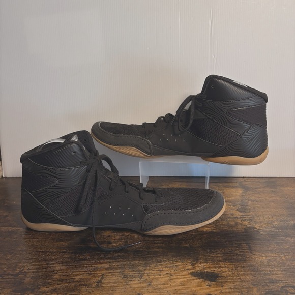 Asics Matflex 7 Wrestling Shoes Mens Sz 14 Black High Top‎ Lace Up 1081A051 main image 5